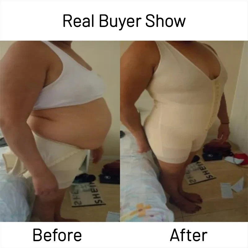 Tummy Control Waist Trainer Bodysuit